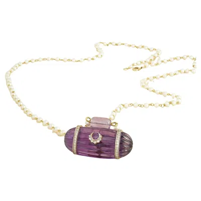 Pre-owned Moi Adem Pendant Necklace In Multi