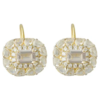 Pre-owned Moi Ariana Ear Studs In Multi
