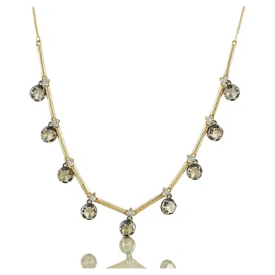 Pre-owned Moi Lisa Gold And Diamond Necklace In Multi