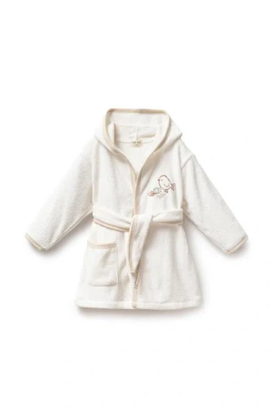 Moi Noi Kids'  Autumn Bird Robe In Animal Print