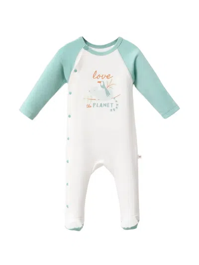 Moi Noi Graphic-print Babygrow In Green