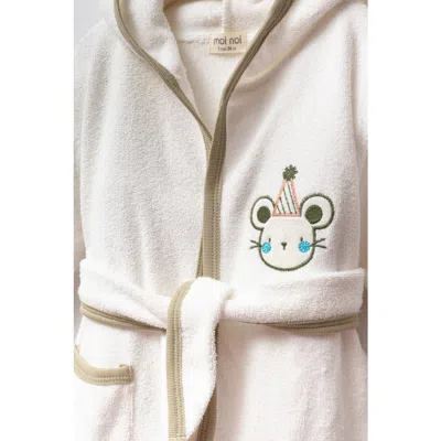 Moi Noi Babies'  Mouse Party Robe In White