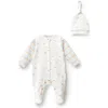 Moi Noi Zigzag One-piece Set In White