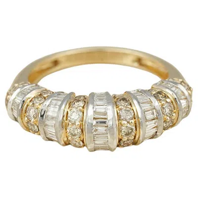 Pre-owned Moi Paris Champagne Diamond Ring In Multi