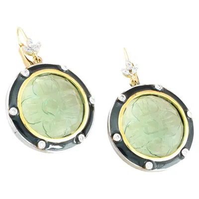Pre-owned Moi Rory Gilmore Tourmaline Earrings In Multi
