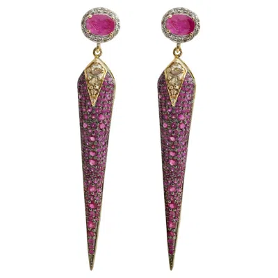 Pre-owned Moi Rosa Earrings In Multi