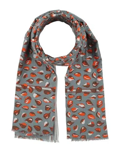Mois Mont Woman Scarf Grey Size - Cotton In Gray