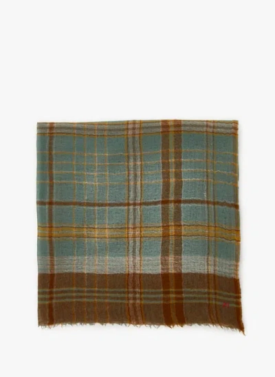 Moismont Echarpe À Carreaux En Laine In Multi