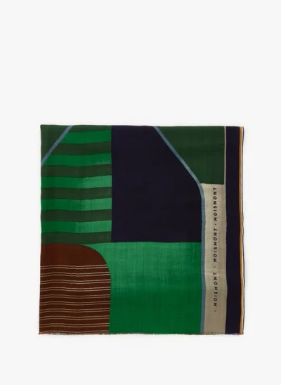 Moismont Écharpe À Imprimé En Laine In Multi