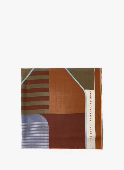 Moismont Écharpe À Imprimé En Laine In Multi