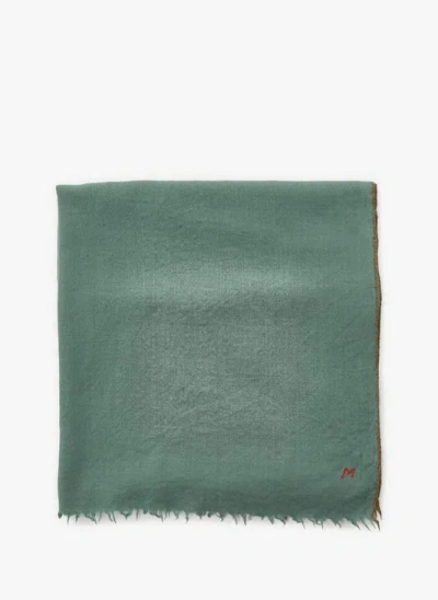 Moismont Echarpe Unie En Laine Et Cachemire Mélangés In Blue