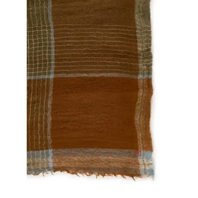 Moismont Foulard À Carreaux En Laine In Multi