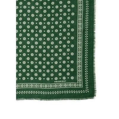 Moismont Foulard À Imprimé En Laine In Green