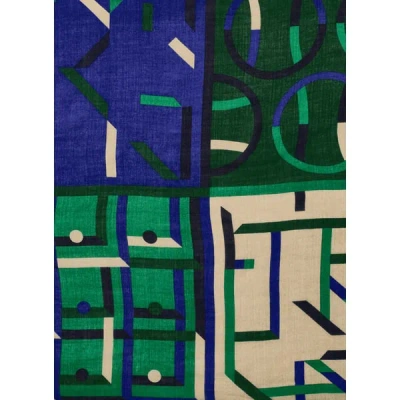 Moismont Foulard À Imprimé En Laine In Multi