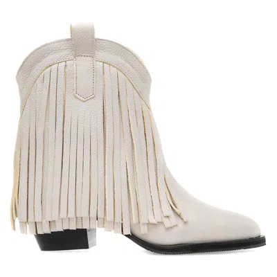 Moja Women's Wild White Leather Boots