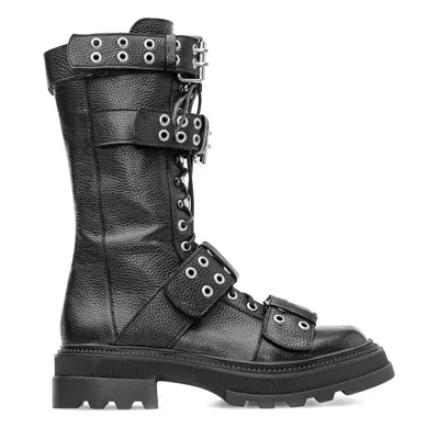 Moja Women's Zeus Black Leather Boots