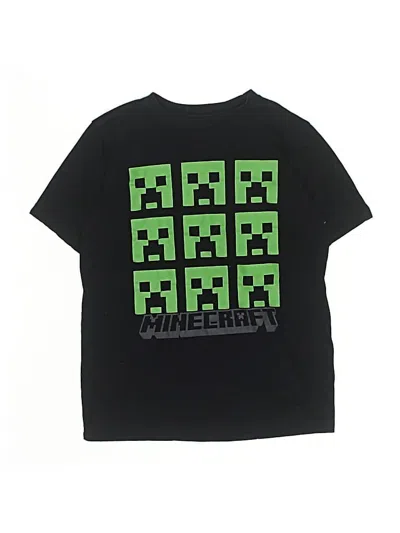 Pre-owned Mojang Kids' Short Sleeve T-shirt In Black