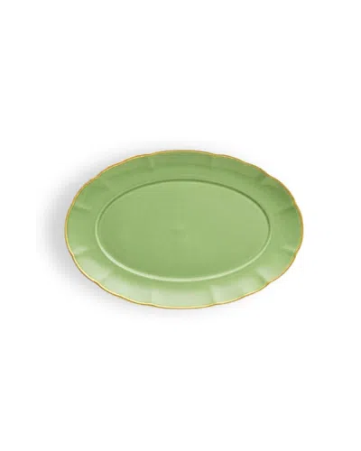 Mojjere Fine Porcelain Oval Platter| Bahia - Mint Green