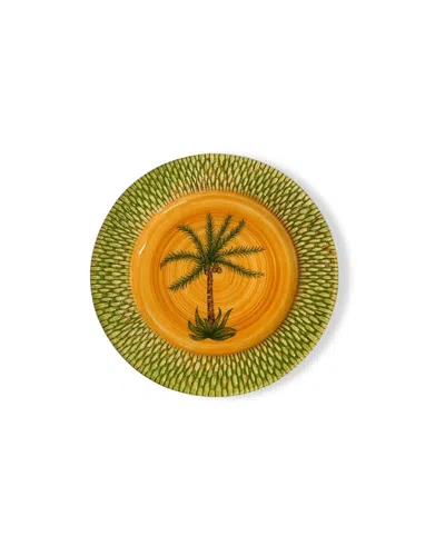 Mojjere Orange Earthenware Dessert Plate  - Mango Color Design