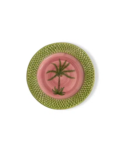 Mojjere Pink Earthenware Dessert Plate  - Guava Color Design