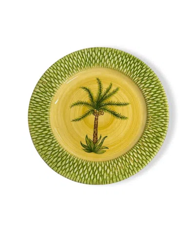 Mojjere Yellow Earthenware Dinner Plate  - Passion Fruit Color Design