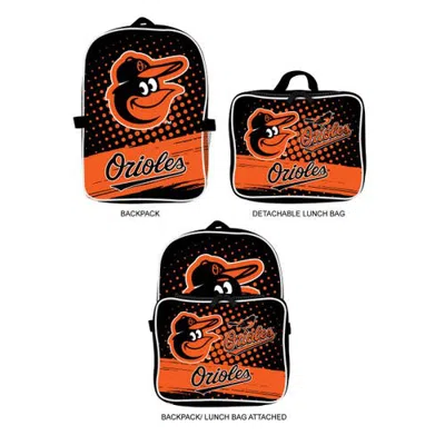 Mojo Baltimore Orioles Backpack & Lunch Box 2-piece Set In Black