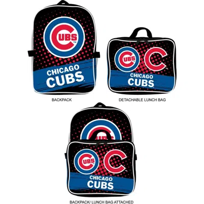 Mojo Chicago Cubs Backpack & Lunch Box 2-piece Set In Black