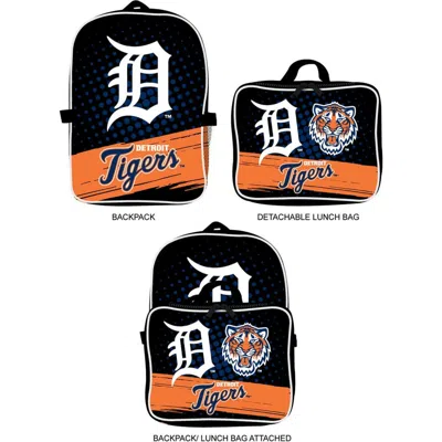 Mojo Detroit Tigers Backpack & Lunch Box 2-piece Set In Black