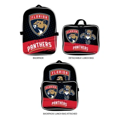 Mojo Florida Panthers Backpack & Lunch Box 2-piece Set In Black