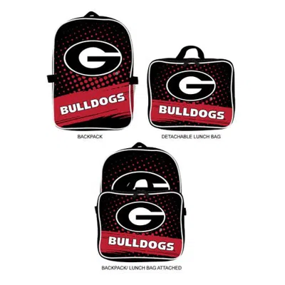 Mojo Georgia Bulldogs Backpack & Lunch Box 2-piece Set In Black