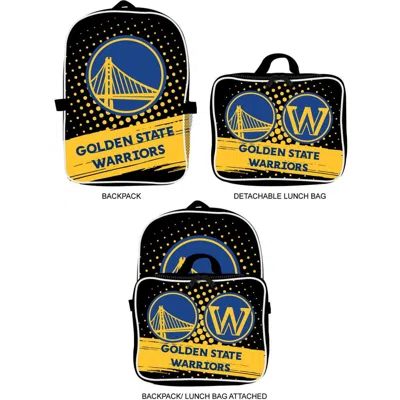 Mojo Golden State Warriors Backpack & Lunch Box 2-piece Set In Black