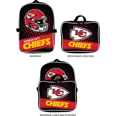 Mojo Kansas City Chiefs Backpack & Lunch Box 2-piece Set In Black