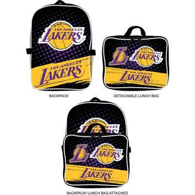 Mojo Los Angeles Lakers Backpack & Lunch Box 2-piece Set In Black
