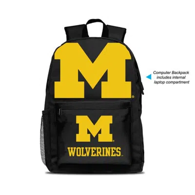 Mojo Michigan Wolverines  Large Logo Fan Backpack In Black