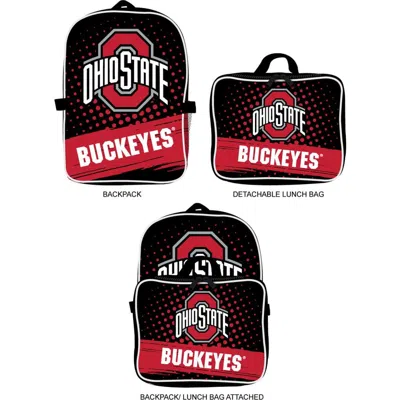 Mojo Ohio State Buckeyes Backpack & Lunch Box 2-piece Set In Black