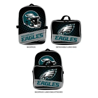 Mojo Philadelphia Eagles Backpack & Lunch Box 2-piece Set In Black