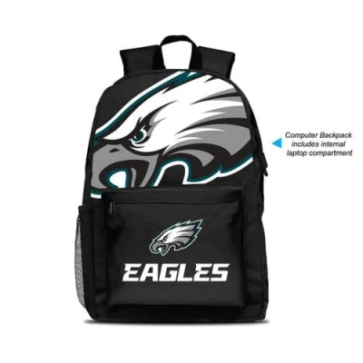 Mojo Philadelphia Eagles  Large Logo Fan Backpack In Black