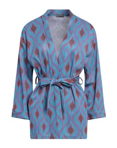 Moki-b Woman Cardigan Purple Size 6 Polyester, Polyamide, Viscose, Elastane, Textile Fibers