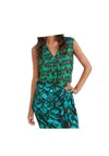 Mokib Blouse In Fantasy Woman  With V-neck