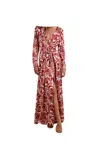 Mokib Long Dress With Sleeve Woman  A Wallet In Fantasy