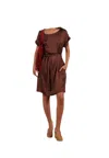 Mokib Mid Sleeve Dress Woman  With Belt