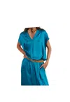 Mokib Women's Blue V-neck  ♪