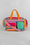 Mokuyobi Camp Colorblock Weekender Travel Duffle Bag In Spectrum At Urban Outfitters In Spectrum