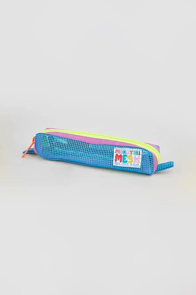 Mokuyobi Mesh Pencil Zip Pouch In Lake At Urban Outfitters In Blue