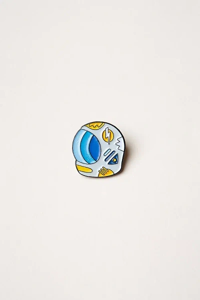 Mokuyobi Space Helmet Pin In Grey At Urban Outfitters In Blue