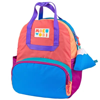 Mokuyobi Women's Blue Melon Atlas Backpack In Blue/orange