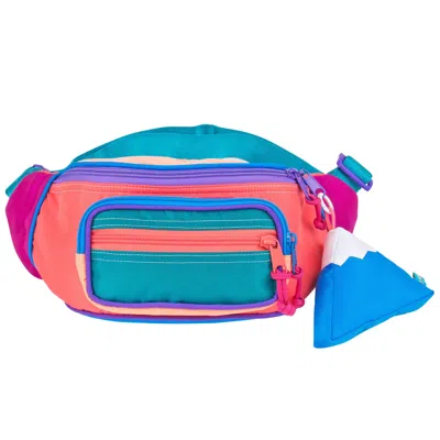 Mokuyobi Women's Blue / Pink / Purple Blue Melon Fanny Pack Sling In Yellow