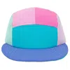 Mokuyobi Women's Blue / Pink / Purple Monstera Five Panel Hat In Blue/pink/purple