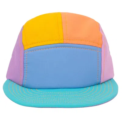 Mokuyobi Women's Blue / Pink / Purple Vintage Palm Five Panel Hat In Multi