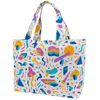 Mokuyobi Women's Blue / Yellow / Orange Keyboard Jam Perfect Tote In Blue/yellow/orange